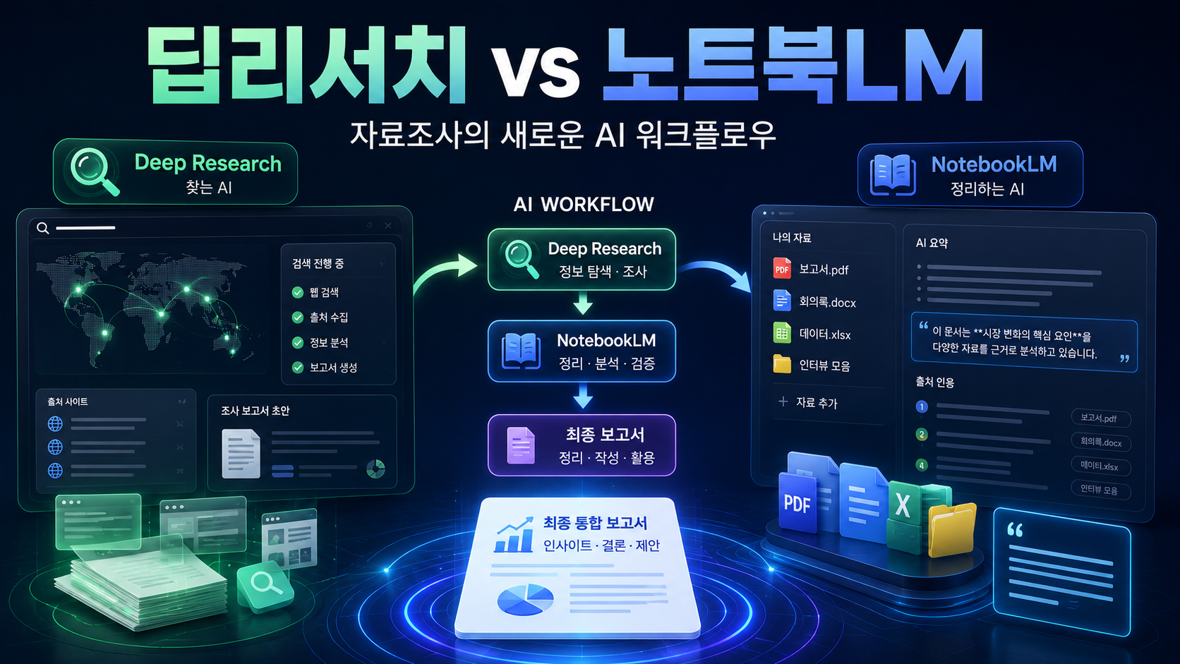 딥리서치와 NotebookLM, 언제 무엇을 써야 할까?