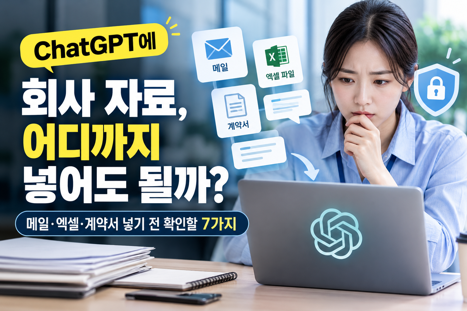 ChatGPT 회사 자료 업로드 전 확인할 AI 보안 7가지