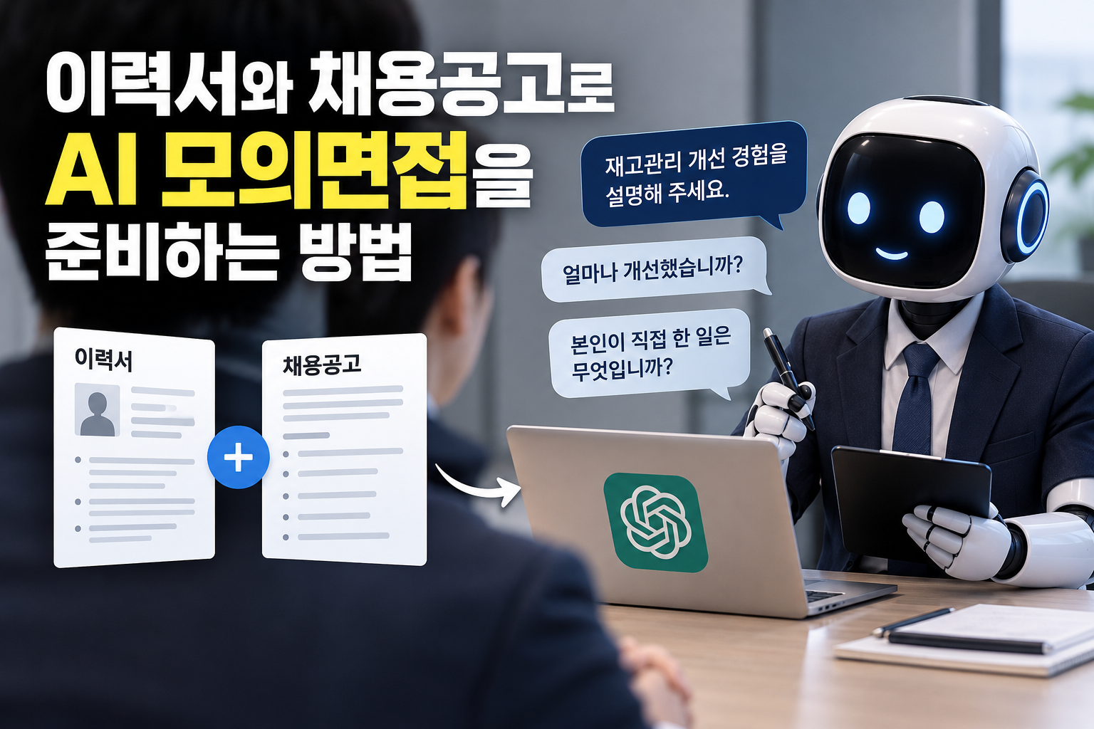 이력서와 채용공고를 활용해 ChatGPT AI 모의면접을 준비하는 방법